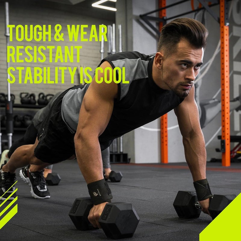Slim Panda 1Pair Wrist Wraps Supports for Powerlifting, Bodybuilding & Weight Lifting, Breathable Adjustable Straps with Reinforced Thumb Loops, Workout Wrist Guards for Deadlifts, Bench Press & Squats, One Size Fits All Men & Women - Image 5